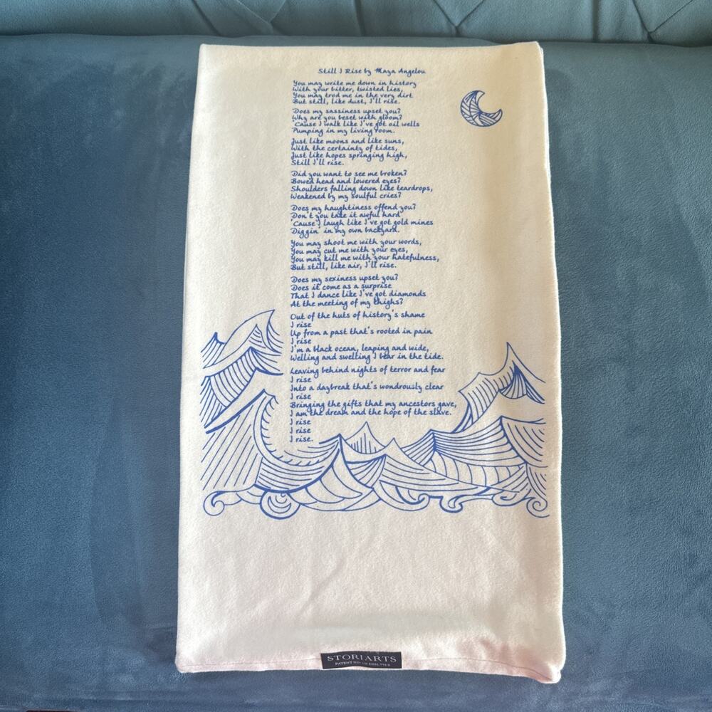 Maya Angelou Still I Rise Storiarts Scarf Womens One Size White Infinity Poetry